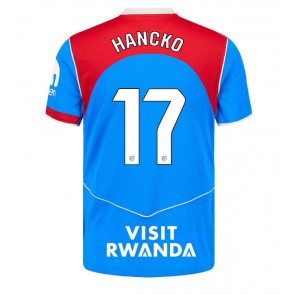 Atletico Madrid David Hancko #17 Alternativní Dres 2025-26 Krátký Rukáv